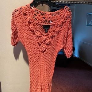 Cynthia Rowley Orange tunic sweater